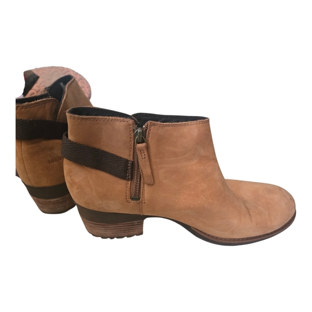Merrell Shiloh II Bluff Boots Tan/oak Size 10.5 - Picture 3 of 9